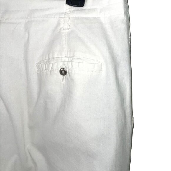 Liz Sport Trousers Womens Size 14 Vintage High Waist Relaxed Leg Zip Front White - Picture 3 of 12